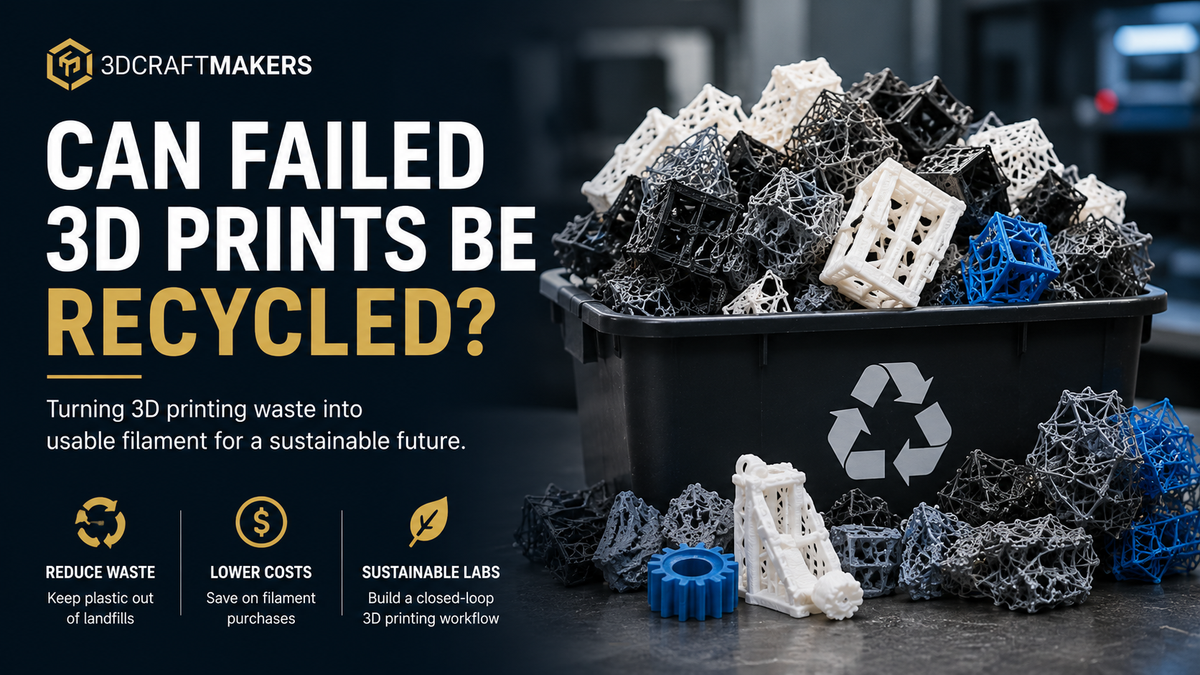 Can Failed 3D Prints Be Recycled?