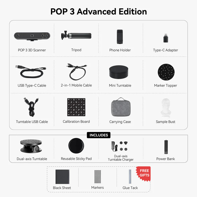 RevoPoint -POP 3D Scanner - Advanced Edition