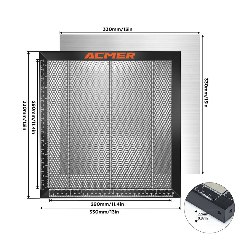 ACMER | E10 Honeycomb Laser Bed with Pins