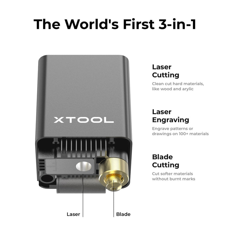 xTool M1 10W Craft Laser & Blade Cutting Machine Deluxe Equipment Bundle
